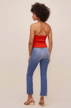 Helma Pleated Top -Chic Ladies Wear Shop ACT16545 HOTORANGE 5