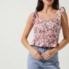 Duffy Floral Top 2 Duffy Floral Top -Chic Ladies Wear Shop ACT16591D FUCHSIAMULTIFLORAL 2