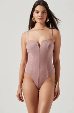 Nadia Sweetheart Bodysuit 23 Nadia Sweetheart Bodysuit -Chic Ladies Wear Shop ACT16686 HAZELNUT 5 NEW
