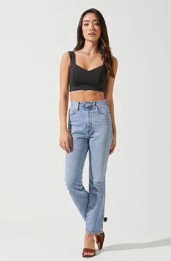 Effie Crop Tank -Chic Ladies Wear Shop ACT16712 BLACK 1