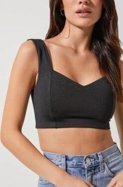 Effie Crop Tank -Chic Ladies Wear Shop ACT16712 BLACK 4