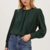 Duchess Long Sleeve Top -Chic Ladies Wear Shop ACT16780B GREEN 2