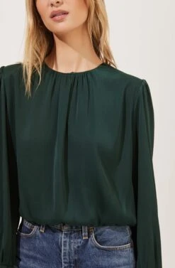 Duchess Long Sleeve Top 17 Duchess Long Sleeve Top -Chic Ladies Wear Shop ACT16780B GREEN 4