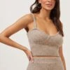 Belmont Cropped Ribbed Knit Cami -Chic Ladies Wear Shop ACT16789 TAUPEGREYMARL 2