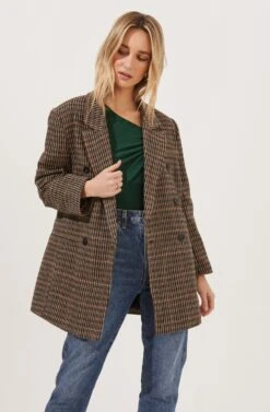 Autumn Plaid Oversized Blazer