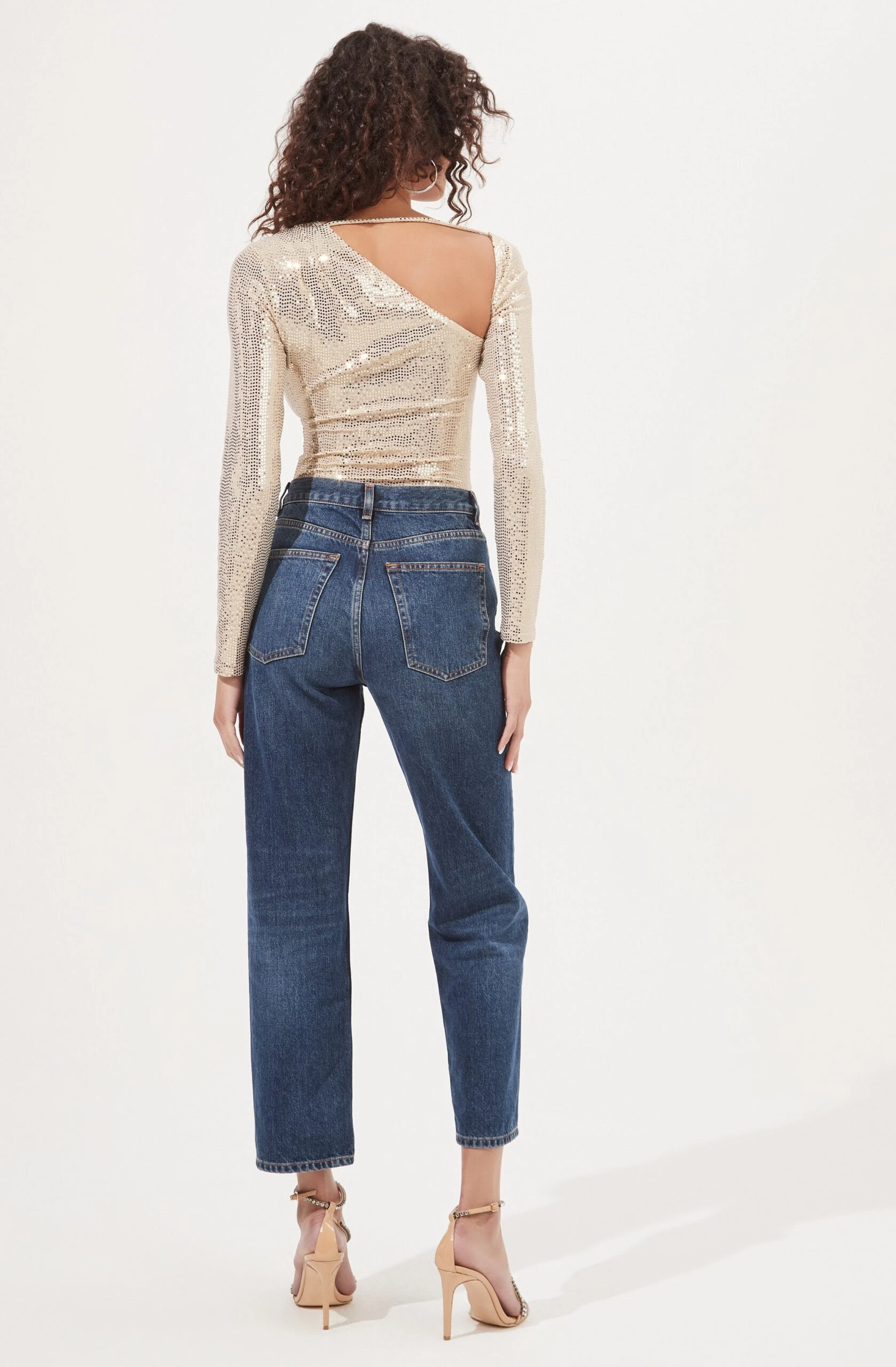 Della Sequin Cutout Bodysuit 6 Della Sequin Cutout Bodysuit - Image 4