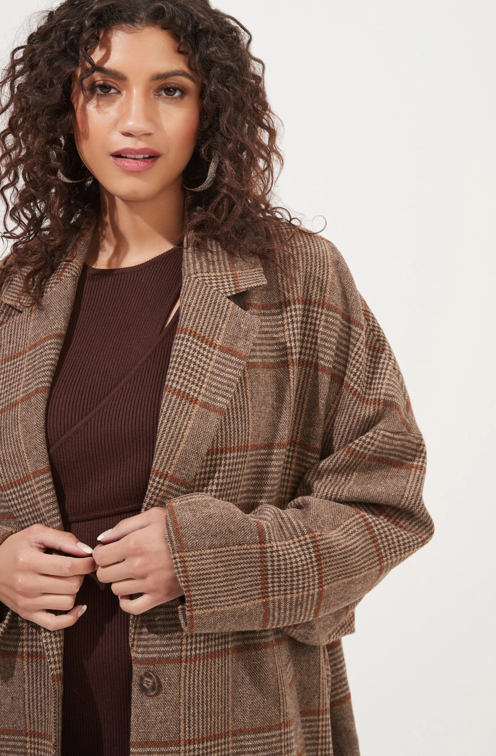 Dalary Plaid Oversized Coat 5 Dalary Plaid Oversized Coat - Image 3