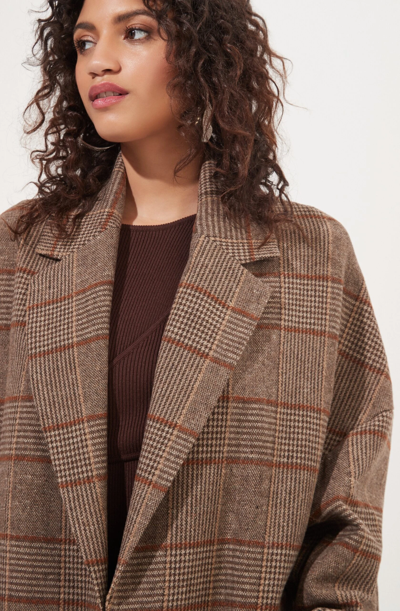 Dalary Plaid Oversized Coat 7 Dalary Plaid Oversized Coat - Image 5