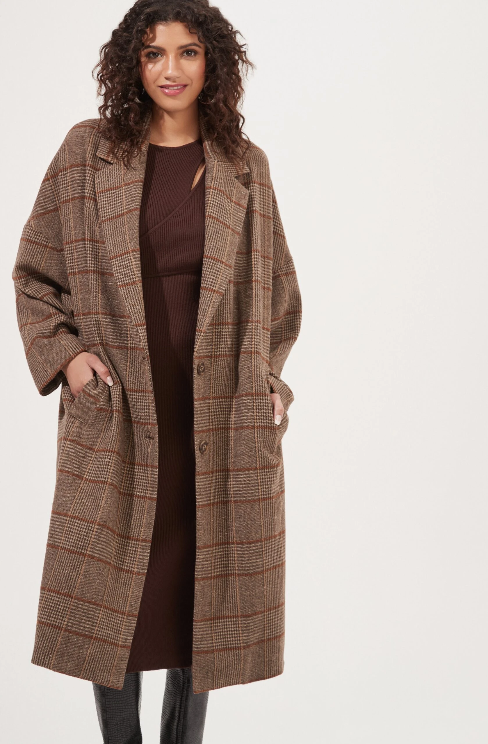 Dalary Plaid Oversized Coat 3 Dalary Plaid Oversized Coat