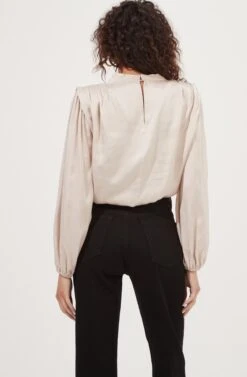 Meilani Satin Cowl Neck Top -Chic Ladies Wear Shop ACT16904 CHAMPAGNE 6