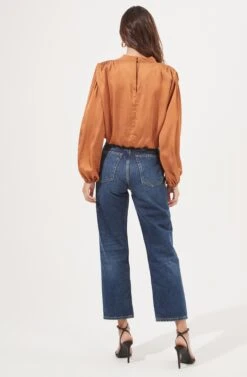 Meilani Satin Cowl Neck Top -Chic Ladies Wear Shop ACT16904 GOLDENAMBER 4