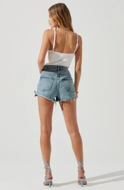 Jax Ribbed Knit Plunge Neck Bodysuit -Chic Ladies Wear Shop ACT17070 WHITE 1356