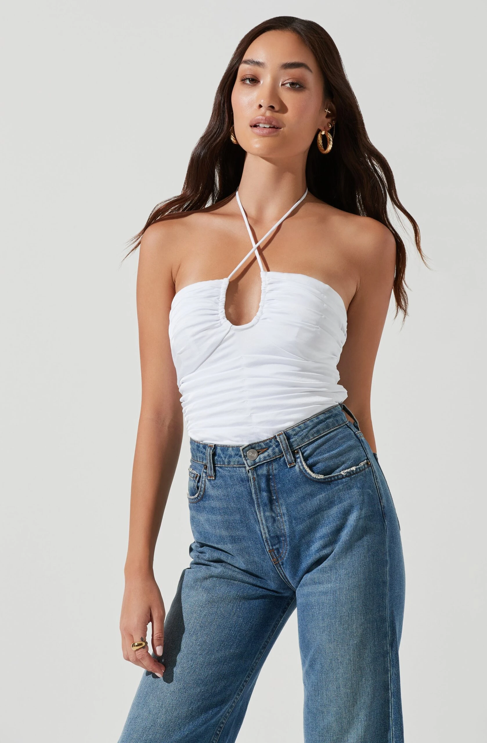 Shayne Ruched Halter Bodysuit 3 Shayne Ruched Halter Bodysuit