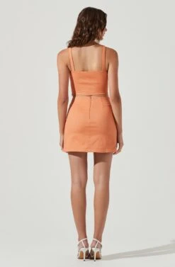 Monet Bustier Top -Chic Ladies Wear Shop ACT17124C PAPAYA 4