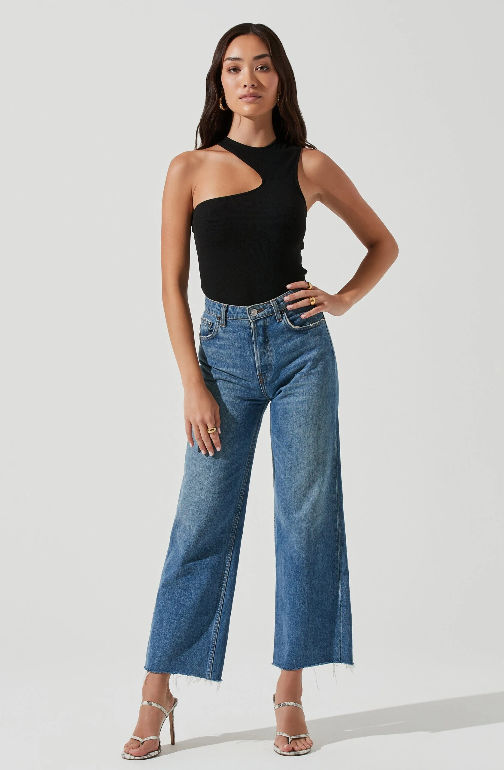 Valley Sleeveless Ribbed Knit Cutout Bodysuit 3 Valley Sleeveless Ribbed Knit Cutout Bodysuit