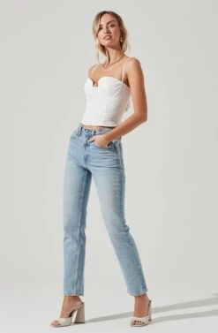 Brixley Underwire Bustier Top -Chic Ladies Wear Shop ACT17260 WHITE 1375