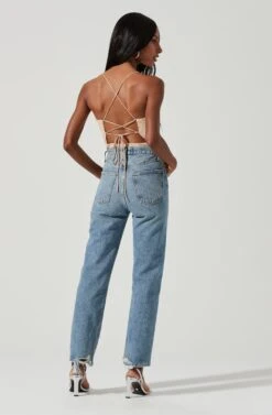 Zahara Beaded Strappy Bodysuit -Chic Ladies Wear Shop ACT17295 NUDE 0961