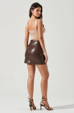 Larinna Hook And Eye Bustier Crop Top -Chic Ladies Wear Shop ACT17368 CHAMPAGNE 1289