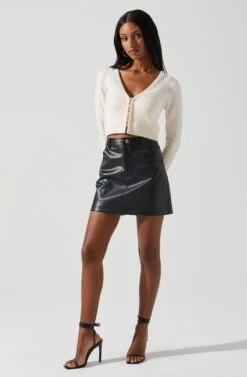 Melissa Pearl Embellished Cardigan Sweater -Chic Ladies Wear Shop ACT17475P CREAM 3