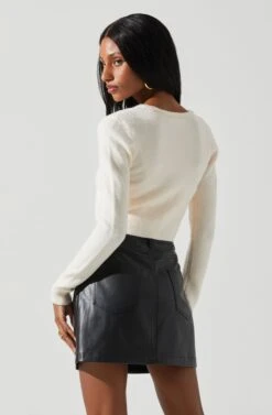 Melissa Pearl Embellished Cardigan Sweater -Chic Ladies Wear Shop ACT17475P CREAM 6