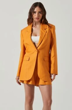 Laudine Blazer 17 Laudine Blazer -Chic Ladies Wear Shop ACT17526L MUSTARD 4