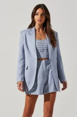Laudine Blazer 22 Laudine Blazer -Chic Ladies Wear Shop ACT17526L SLATEBLUE 3