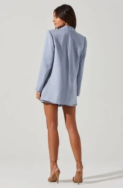 Laudine Blazer 23 Laudine Blazer -Chic Ladies Wear Shop ACT17526L SLATEBLUE 5