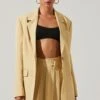 Laudine Oversized Blazer 1 Laudine Oversized Blazer -Chic Ladies Wear Shop ACT17526 MAIZE 2