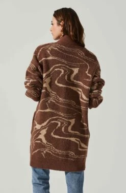 Vada Abstract Swirl Oversized Sweater 13 Vada Abstract Swirl Oversized Sweater -Chic Ladies Wear Shop ACT17580SH BROWNSWIRL 5