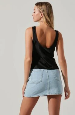 Julie Cinched Front Top 13 Julie Cinched Front Top -Chic Ladies Wear Shop ACT17607VR BLACK 3