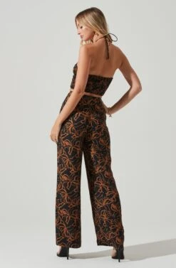 Allene Ruched Halter Top 12 Allene Ruched Halter Top -Chic Ladies Wear Shop ACT17632 BLACKRUSTPRINT 6