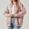 Torin Bomber Jacket -Chic Ladies Wear Shop ACT17705 LIGHTPINK 2