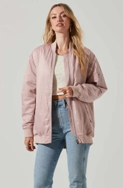 Torin Bomber Jacket -Chic Ladies Wear Shop ACT17705 LIGHTPINK 3