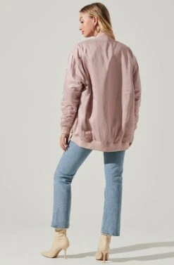 Torin Bomber Jacket -Chic Ladies Wear Shop ACT17705 LIGHTPINK 5
