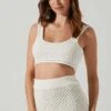 Kendelle Crochet Crop Top -Chic Ladies Wear Shop ACT17718 WHITE 2 94c9a65d 5bee 4dbf 9f02 55ba41250776