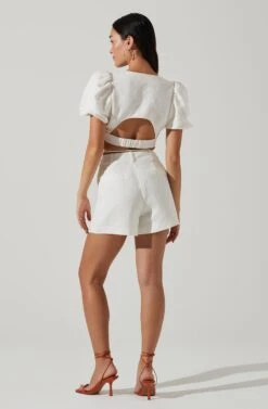 Nuria Puff Sleeve Top 16 Nuria Puff Sleeve Top -Chic Ladies Wear Shop ACT17765 OFFWHITE 4