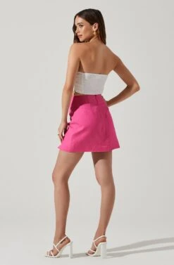 Jessamine Ruched Tube Top -Chic Ladies Wear Shop ACT17769 WHITE 5