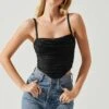 Janet Ruched Bustier Top