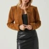 Lyssa Cropped Jacket -Chic Ladies Wear Shop ACT17853B CAMEL 4