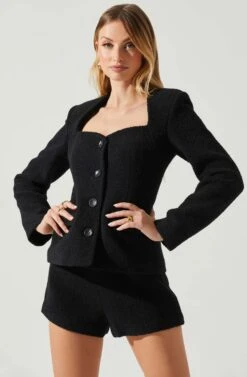 Rivka Fitted Sweetheart Blazer