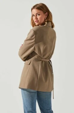 Galilea Oversized Blazer -Chic Ladies Wear Shop ACT17892 BROWN 6