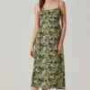 Open Back Floral Midi Dress -Chic Ladies Wear Shop ADR101751 GREENORANGEFLORAL 1