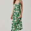 Satin Corset Floral Maxi Dress -Chic Ladies Wear Shop ADR101783 PINKGREENFLORAL 1