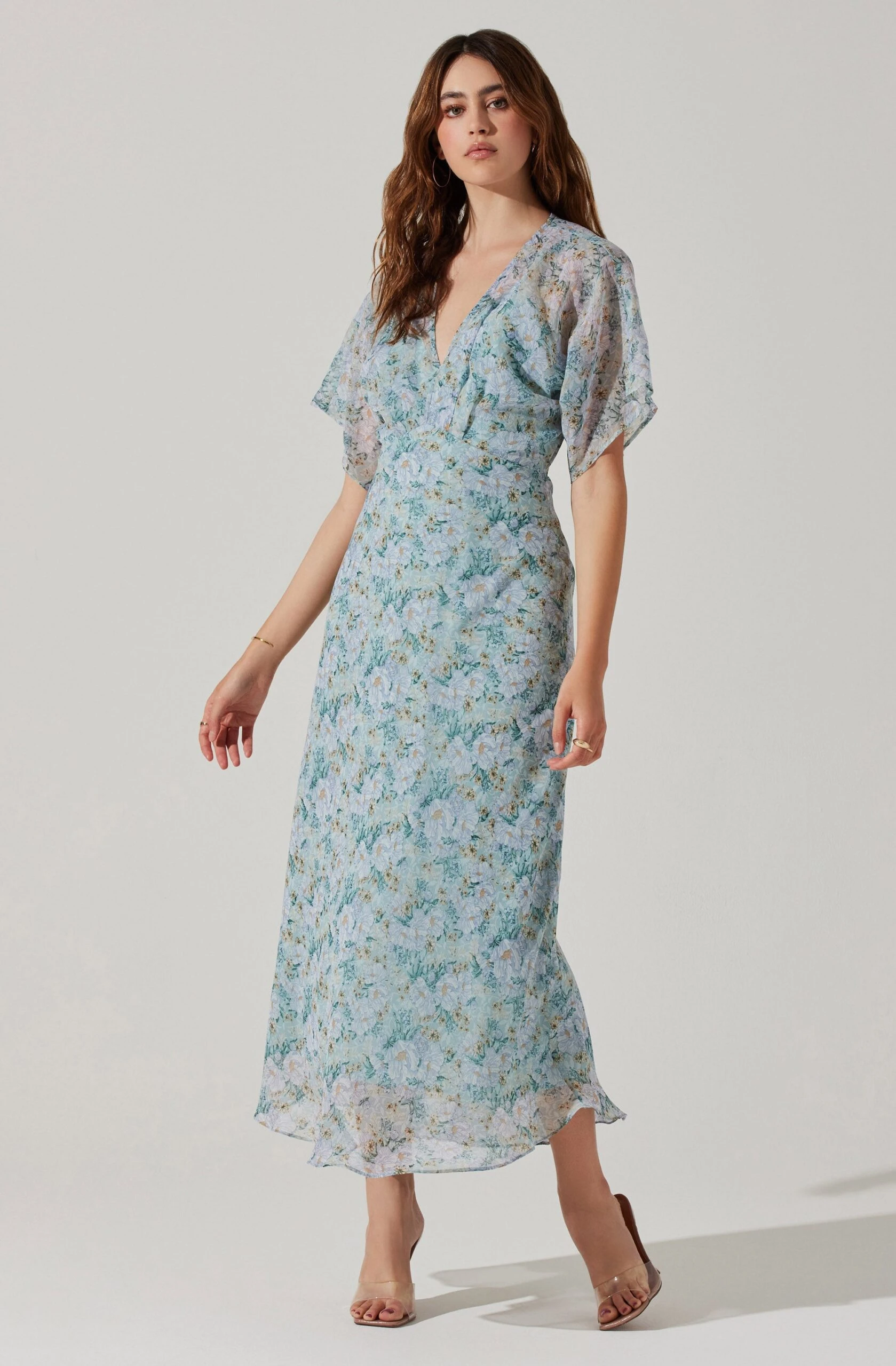 Flutter Sleeve Open Back Maxi Dress 9 Flutter Sleeve Open Back Maxi Dress - Image 7