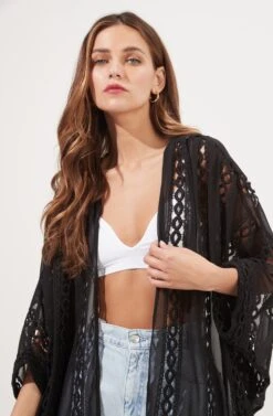 Blythe Cover Up -Chic Ladies Wear Shop AMB J91605 96 BLACK 4