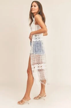 Sun Chaser Crochet Cover Up -Chic Ladies Wear Shop AMB NF00002121 BEIGE 3