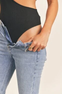 Fillory Cutout Bodysuit -Chic Ladies Wear Shop AMB ST6540 BLACK 7