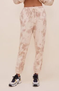 In The Clouds Tie Dye Sweatpant -Chic Ladies Wear Shop AP7198 TAUPETIEDYE 6