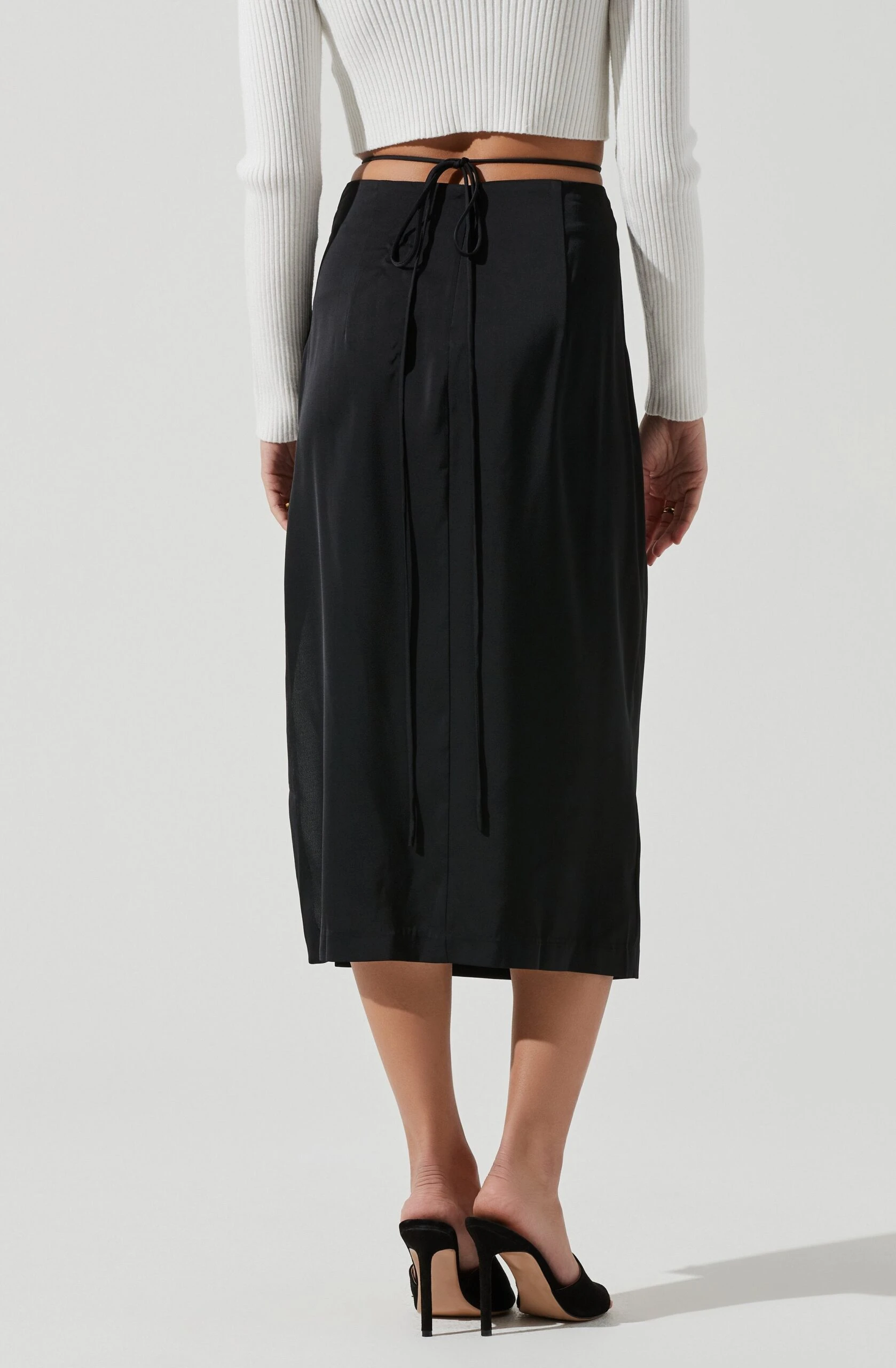 Hi Slit Ruched Skirt 5 Hi Slit Ruched Skirt - Image 3