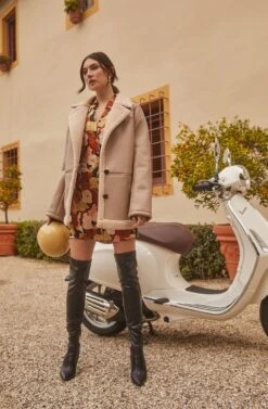 Francine Faux Leather Shearling Jacket 15 Francine Faux Leather Shearling Jacket -Chic Ladies Wear Shop ASTR FALL22 PT2 0343